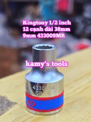 Đầu tuýp khẩu ngắn 1/2 inch Kingtony bông 12 cạnh 8mm 9mm 10mm 11mm 12mm 433008mr 433009mr 433010mr 433011mr 433012mr
