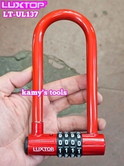 Ổ khóa số mật mã chữ U 4 chữ số Luxtop LT-UL137 càng dài 127mm
