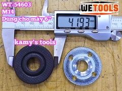 Ốc hãm máy mài bộ tán mài mặt bích kẹp đĩa cắt lưỡi đá mài M14 cho máy mài góc 150mm Wetools WT-54603