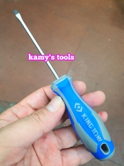 Tua vít dẹp cán cao su Kingtony 3.2mm dài 75mm Kingtony model 14220303