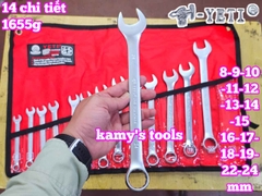 Bộ cờ lê vòng miệng Yeti đầu búa 14 chi tiết 8-24mm YETI-32214A