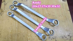 Cờ lê 2 đầu vòng Asaki 24x27 27x30 30x32 model AK-7488 AK-7489 AK-7490 hai đầu vòng