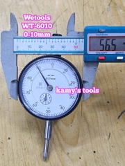 Đồng hồ so 0-10mm Wetools WT-6010 mặt 56mm