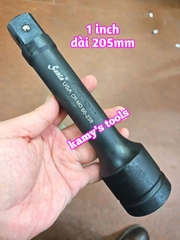 Cần nối khúc nối tuýp 1 inch Santa thép đen 8 inch 205mm cần tuýp nối 86-238 KHÔNG LỖ và CÓ LỖ