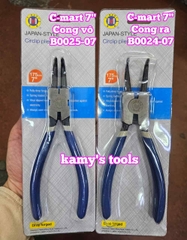 Kìm mở phe C-mart dài 7 inch 175mm cong ra B0024-07 cong vô B0025-07