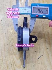 Đồng hồ so 0-10mm Wetools WT-6010 mặt 56mm