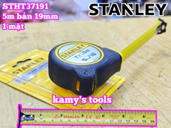 Thước cuộn thép 5m thước kéo 5 mét 1 mặt hệ mét inch bản 19mm Stanley STHT37191