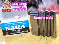 Dao tiện ren ống sắt tráng kẽm Rex hiệu Sara 1/2”-3/4” (21-27mm) hệ ren BSPT
