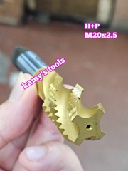 Mũi taro xoắn vàng HSS H+P M20x2.5 dài 105mm HPTT-2025