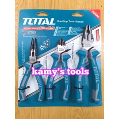 Total Bộ kìm điện kìm cắt kìm nhọn 3 cây THT2K0301