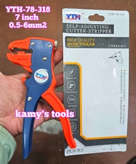 Kìm tuốt dây điện mỏ vịt YTH-78-318 tuốt dây 0.5-6mm2 dài 7 inch