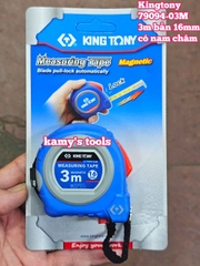 Thước cuộn thép 3m bản 16mm Kingtony model 79094-03M tự động khóa