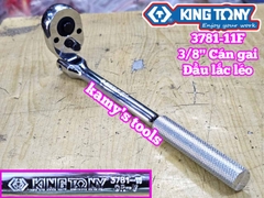 Cần tự động đầu lắc léo cán gai nhám 3/8 inch Kingtony 3781-11F dài 11 inch 280mm