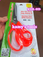Kéo nguyễn đình cán nhựa dài 9 inch 225mm NHK-9ID thép không rỉ chính hãng nhơn hòa nguyễn đình