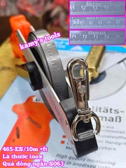 Thước đo dầu Richter 10 mét 465-ES/10m lá thước inox quả rọi bằng đồng ngắn S063 cao cấp chính hãng