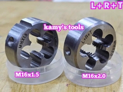 Bàn ren M16x1.5 M16x2.0 L+R+T (LRT) dụng cụ tạo ren ngoài bulong