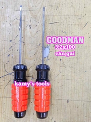Tua vít cán gai Goodman 3.2mm dài 100mm bake dẹp 3.2x100mm 91304PH 91304STM