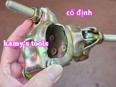 Cùm giàn giáo kẹp ống xoay và cố định kamytools