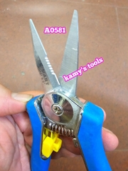 A0581 Kéo cắt cành cây nhọn 6 inch 150mm cán vàng C-mart