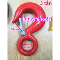 Móc cẩu móc treo có khóa an toàn 500kg 1 tấn 2 tấn 3 tấn 5 tấn bán lẻ từng cái