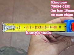 Thước cuộn thép 3m bản 16mm Kingtony model 79094-03M tự động khóa