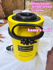 Kích thủy lực có lỗ 60 tấn HHYG-6050K TLP lỗ 54mm hành trình 247mm-297mm xác lớn nặng khoảng 30.2kg
