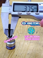 Đầu tuýp sao 5 cạnh Kingtony 3/8 inch IPR09 302D09-IPR15 302D15-IPR20 302D20-IPR25 302D25-IPR27 302D27-IPR30 302D30