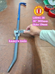 Xà beng đầu dẹp đầu nhổ đinh thân lục giác 36 inch 900mm C-mart L0041-36