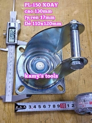 Đế càng cố định và xoay dùng cho bánh xe 150mm PL-150 Kamytools
