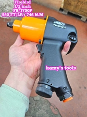 Máy vặn ốc siết tháo mở bulong hơi khí nén Firebird 1/2 inch FB-1700P loại 2 búa 550 ft-lb 746Nm