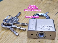 Ổ khóa trắng chìa vuông 4 chìa 5F 50mm Luxtop LT-CVT-50