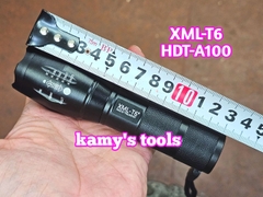 Đèn pin siêu sáng 5 chế độ XML-T6 HDT-A100 UltraFire dài 135-156mm