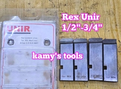 1/2-3/4 inch Dao tiện ren ống Rex hiệu Unir BSPT bản dao 27mm WTUR-1234