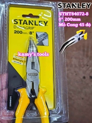Kìm mỏ nhọn cong 45 độ 8 inch 200mm Stanley STHT84072-8