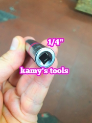 Đầu tuýp đầu khẩu lục giác 3/8 lỗ 1/4 Kingtony model 223512S