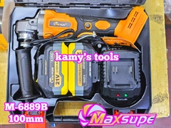 Máy mài góc dùng pin 100mm 21V 2 pin 10 Cell Maxsupe M-6889B