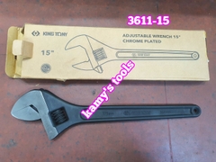 Mỏ lết xi đen 15 inch 18 inch dài 380mm 450mm Kingtony 3611-15HP 3611-18HP