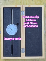 Đồng hồ so 0-50mm x 0.01mm mặt 60mm hàng OEM cao cấp Wetools WT-386050
