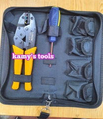 Bộ kìm bấm cos 5 đầu thay đổi đa năng WXK-30JN Lekon chính hãng