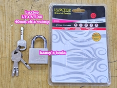 Ổ khóa trắng chìa vuông 4 chìa 4F 40mm Luxtop LT-CVT-40