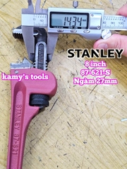 Mỏ lết răng 8 inch Stanley 87-621-S ngàm mở 27mm