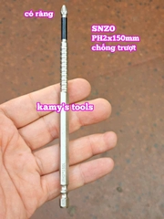 Đầu mũi bắn vít bake PH2 dài 150mm chống trượt SNZO SO-52215 (bán lẻ 1 cây)