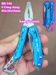 Kìm xếp đa năng bỏ túi Kingtony ZS540 (ZS-540) 6 công dụng 85x30x15mm