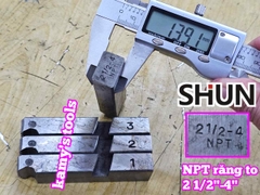Dao tiện ren ống sắt tráng kẽm Long Shun NPT REN TO 2 1/2-4 inch (76mm-114mm)