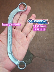 Cờ lê 2 đầu vòng trái me Kingtony 14x16mm 19511416