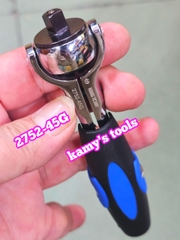 2752-45G Cần siết tự động lắc léo 1/4 inch Kingtony dài 114mm xoay 90 độ