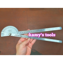Thước Đo Góc 180 Độ Được Làm Từ Thép Không Gỉ Cmart Model D0025