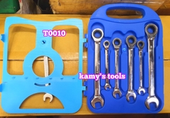 Bộ 7 cờ lê vòng miệng tự động C-mart model T0010 8mm 10mm 12mm 13mm 14mm 17mm 19mm