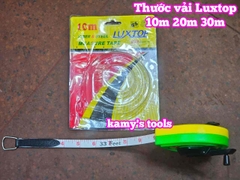 Thước dây vải cuộn 10 mét 20 mét 30 mét Luxtop LT-FT10, LT-FT20, LT-FT30, thước vải 10m 20m 30m