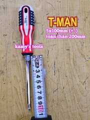 Tua vít 2 đầu bake dẹp T-MAN 5mm dài 100mm 150mm 200mm 5x100mm 5x150mm 5x200mm TMAN-6612-5B100 TMAN-6612-5B150 TMAN-6612-5B200